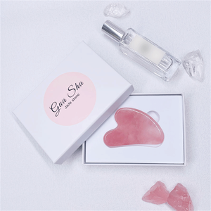 Nouvel outil de massage corporel en pierre de cristal naturelle, pierre de jade verte Gua Sha Guasha - Product Image 4