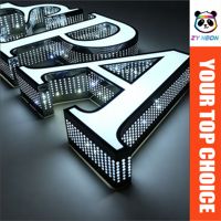 Lettres lumineuses LED rétroéclairées personnalisées avec télécommande, étanches IPX7, pour la publicité et la décoration extérieure des bureaux et des bars