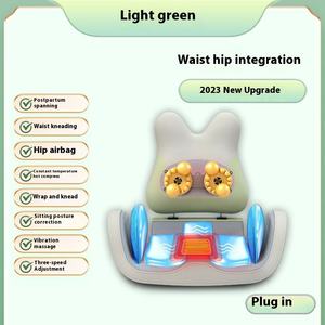 Coussin de massage électrique portable Shiatsu pour le dos, les fesses et la taille, avec vibration et pétrissage, pour chaise de massage corporel complet, puissance 24W - Product Image 4