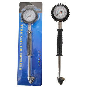 เครื่องเติมลมยางแบบสองหัวด้ามยาว - ระดับมืออาชีพ พร้อมเกจวัดแรงดันในตัว - Product Image 2