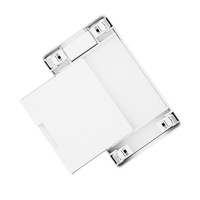 Support de mangeoire surélevé réglable en PP avec tiroir amovible, compatible avec les distributeurs automatiques pour chats et chiens