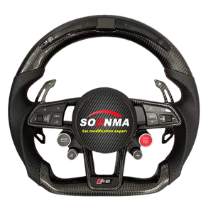 Volant en fibre de carbone <span class=keywords><strong>Audi</strong></span> <span class=keywords><strong>RS</strong></span> à LED pour A1 A3 A4 A5 A6 A7 R8 RS3 C7 Q5 Q7 S3 S5 8V B8 B9 S4 Q3 Q8, prise en charge de toute personnalisation - Product Image 5