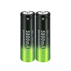 18650 Li-Ion Rechargeable <b>Battery</b> 5800mAh <b>3.7V</b> Green Cylindrical Lithium Ion <b>Battery</b> For Flashlight - Product Image 1