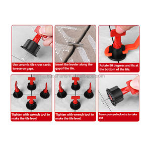 Clips de carrelage réglables de précision pour l'installation de pierre de plancher mural - Product Image 4