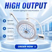 Lampe d'opération de LED de vente chaude pour la chirurgie bas prix électrique alimenté médical OT Light Top équipement de soins de santé