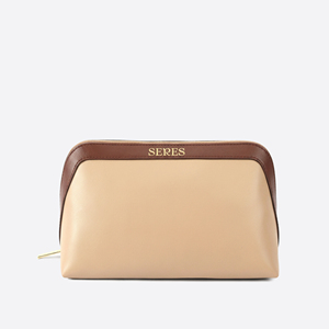 Travel Cosmetic Bag Foldable PU Leather Cosmetic <b>Storage</b> Premium PU Leather <b>Makeup</b> Bag - Product Image 4