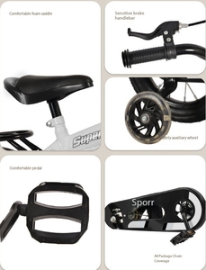 Vélo pour enfants de haute qualité pour les enfants de 3 à 12 ans, vélo pour enfants avec <span class=keywords><strong>porte</strong></span>-bouteille et roues lumineuses - Product Image 5