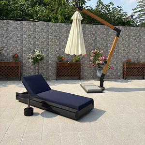 Luxury Aluminum Outdoor Sun Lounger <strong>Sunbed</strong> Thickened <strong>Cushion</strong> for Garden Patio Hotels Swimming Pool for Sunbathing Beach Lounger - Product Image 2