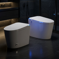 WC intelligent de luxe avec télécommande, lavage féminin intelligent, économie d'eau, sanitaires en céramique, WC intelligent pour salle de bain