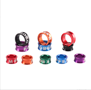 Hoogwaardige moderne milieuvriendelijke gepersonaliseerde aluminium duivenring met telefoonnummer voor vogels - Product Image 1