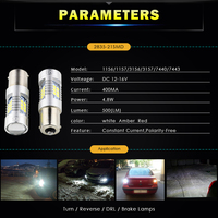 Ampoules LED de signalisation automobile série G3 1156 BA15S 1157 BAU15S 7440 7443 3156 3157 DRL Feux arrière Stop Marche arrière Rouge Jaune Blanc 12V