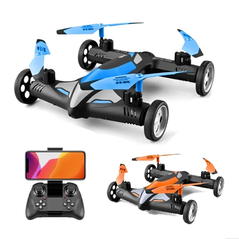 2 in1 Dron الهواء الأرض تحلق سيارات 2.4G المزدوج وضع سباق صغيرة بدون طيار المهنية RC سيارة Quadcopter الطائرات بدون طيار ألعاب أطفال