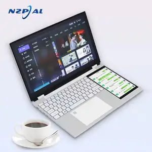New Design Double Screen Laptop 15.6"+7" touch screen Laptop Computer Portable Notebook LPDDR4 2133MHz 16GB Windows 10/11