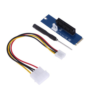 Kinggard Hot Sell NGFF M2 M.2 ke PCI-E 4x 1x Slot Riser Card Adapter Male to Female Multiplier - Product Image 4