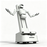 Nouveau robot humanoïde Y2-M PLC, charge utile 5 kg, bras collaboratif double, portée de levage 700 mm, API ROS2, développement secondaire, mobile ZY
