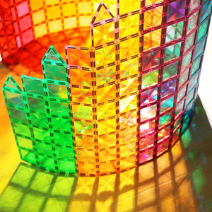 Nhà máy OEM nhự<span class=keywords><strong>a</strong></span> ABS gạch từ sao Tỏ<span class=keywords><strong>a</strong></span> Sáng kim cương mặt Đồ chơi giáo dục cho trẻ em ánh sáng màu khối xây dựng từ CE - Product Image 4