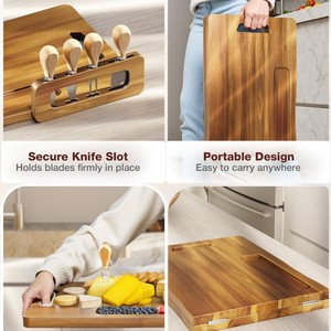 Wooden Foldable Serving <b>Tray</b> Extra <b>Large</b> Multi Functional For Hotel Coffee Tea Snacks - Product Image 1