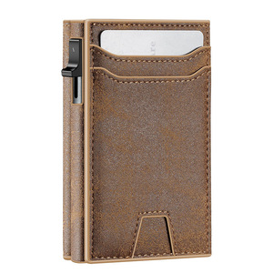 Portefeuille Homme en Cuir Véritable à Trois Volets avec Poche AirTag, Style Vertical, Design Décontracté Multifonctionnel - Product Image 5
