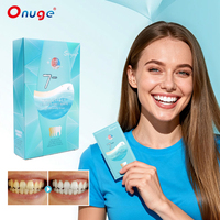 Tiras de Gel Blanqueador Suave No Irritante Onugesmile, Tiras Blanqueadoras Seguras para Dientes Sensibles, Cuidado Dental