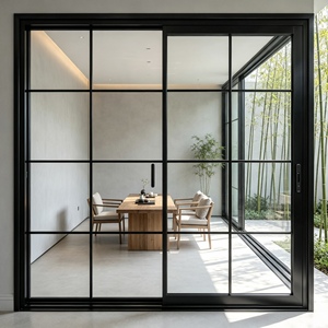 Puerta Corredera de Vidrio de Aluminio Insonorizada a Precio de Fábrica, Resistente al Viento, Múltiples Opciones, para División de Villas - Product Image 4