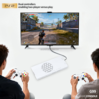 Console de jeu vidéo PS2 G99 Game Stick 4K sans fil pour TV, 128 Go, 20000 jeux, console de jeu rétro familiale classique, compatible PS2