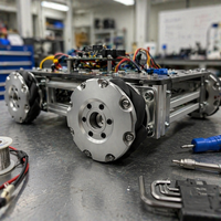 Commande en gros de roues Mecanum de 6/8/10 pouces, moyeu en aluminium haute capacité de charge, roue omnidirectionnelle pour plateforme de transport en usine