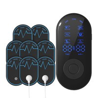 8 Patchs de Massage TENS Rechargeables pour Soulager la Douleur Corporelle, Appareil Portable de Thérapie TENS pour Soulager les Douleurs Menstruelles