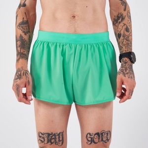 Pantalones Cortos Deportivos Casuales para Hombre, Color Verde Menta, para Playa, Gimnasio, Compresión, Transpirables, con Cordón Ajustable y Logotipo Personalizado - Product Image 1