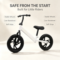 Trottinette d'équilibre légère 3 en 1, voiture à roulettes, vélo d'équilibre pour enfants de 2 à 3 ans, unisexe, avec contrôle parental