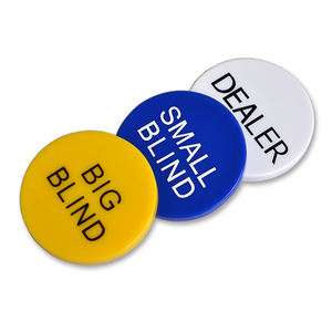 扑克全在按钮集按下扑克牌守卫庄家按钮赌场亚克力块扑克庄家 - Product Image 2