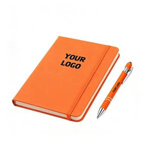 A5 A6 PU Leather Hardcover Journal Custom Bulk Notebooks With Logo Premium Promo Business Gift Meeting Student Study Diary - Product Image 1