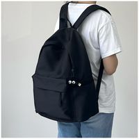 Sac à Dos Polyvalent Japonais de Couleur Unie, Grande Capacité, pour Collège et Lycée