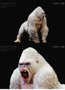 تمثال كبير مخصص بتصميم حديث نابض بالحياة من الألياف الزجاجية للغوريلا تمثال ديكور المنزل في قوالب الملك كونغ بالحجم الطبيعي - Product Image 4