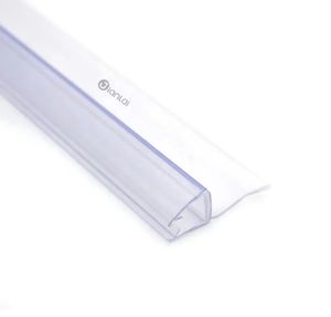 Tira de sellado comercial para mamparas de <span class=keywords><strong>ducha</strong></span>, <span class=keywords><strong>junta</strong></span> de goma impermeable de 12 mm y 10 mm para puertas de vidrio, ideal para proyectos de baños de hotel. - Product Image 2