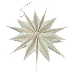 Étoile en papier blanc à suspendre, diamètre 30 cm - Product Image 1