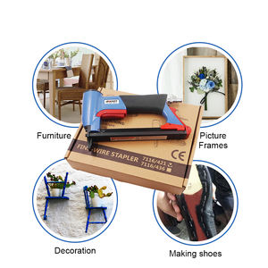 Cloueuse à cadre pour ameublement 22GA, cloueuse pneumatique à agrafes <span class=keywords><strong>de</strong></span> 1/4 à 5/8 pouces, <span class=keywords><strong>agrafeuse</strong></span> industrielle et bricolage pour <span class=keywords><strong>tissu</strong></span>, tapis, rembourrage, <span class=keywords><strong>agrafeuse</strong></span> à air 7116 - Product Image 4