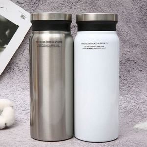 Botella de Agua Deportiva de Acero Inoxidable de Doble Pared con Tapa, Personalizada con Logotipo, Impresión 3D, Antiderrames, para la Escuela - Product Image 1