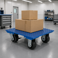 Chariot à plaques en acier bleu avec une capacité de 1 200 lb. Chariot à plaques d'acier industrielles