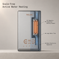 Chauffe-eau électrique instantané sans réservoir haut de gamme pour hôtel et maison, 8800W, écran LED, plastique ABS, fonctionnement en anglais, étanche IPX4