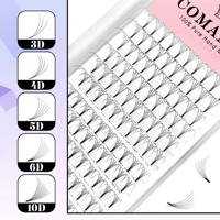 Cils en éventail pré-faits en volume, ultra noirs, 3D, 4D, 5D, 6D, 8D, 0,07, 8D, 10D, 0,07, tige courte, marque privée, extensions de cils