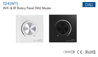 Panneau rotatif certifié Dali2, maître DALI 24VDC TD-K(WT), contrôle Tuya, entrée WiFi/RF, portée 30m, gradation DT6/DT8