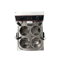 Cuisinière à pâtes électrique commerciale 11L à 4 têtes, machine à cuire les nouilles pour restaurant, hôtel, restauration, outil de cuisine