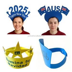 Visera Solar Portátil Unisex HLC, Gorra de Espuma con Protección UV, Impresión Personalizada, Sombrero Transpirable para Eventos y Deportes - Product Image 4