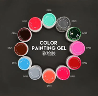 Nouveau Gel UV de Peinture pour Ongles 36 Couleurs, Gel Solide pour Amélioration des Ongles, Peinture Florale, Vernis à Ongles