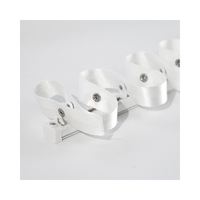 Design moderne 6m Aluminium Fenêtre Vague Ondulation Encastré Rideau Garde-corps Pistes Durable Décoration de La Maison Tiges En Métal En Plastique