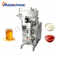 Machine d'emballage multifonctionnelle Moonpack VFFSP1-200g, machine d'emballage automatique de sachets en plastique pour miel, ketchup, liquides et pâtes