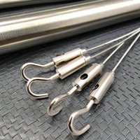Câble métallique en acier galvanisé standard ASME/BISMA avec crochet en acier inoxydable