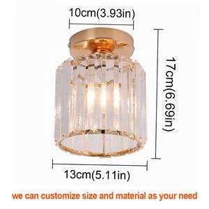 مصباح ممر حديث مخصص لممرات الشرفة مدخل بسيط مصباح سقف غرفة نوم كريستال اسكندنافي - Product Image 3