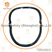 Masque à gaz à cône intégral super professionnel en silicone avec fonction flexible de surface dure pour les pompiers et la protection chimique