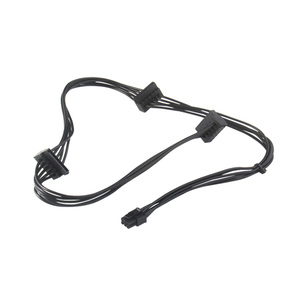 65CM Mini 6 broches à <span class=keywords><strong>3</strong></span> câble SATA 15 broches câble d'alimentation Mini IDE Molex à 3X15 broches mâle SATA câble répartiteur - Product Image 2